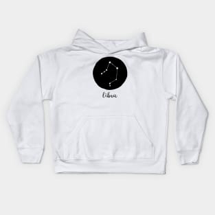 Libra Zodiac Constellation Astrological Sign Celestial Art Design Kids Hoodie